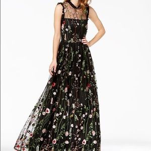 Embroidered floral formal dress *only worn once*